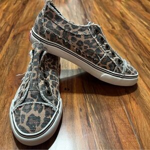 Blowfish Leopard Print Kids Sneakers